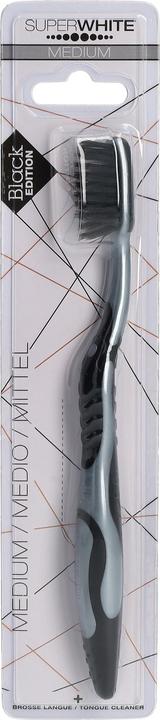 Actual product image Superwhite Toothbrush Black Edition medium (Medium, 1 x)