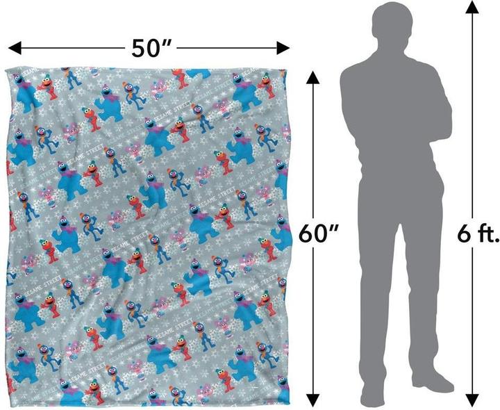 Actual product image Silky Snow Holiday Supersoft Blanket (152 x 127 cm)