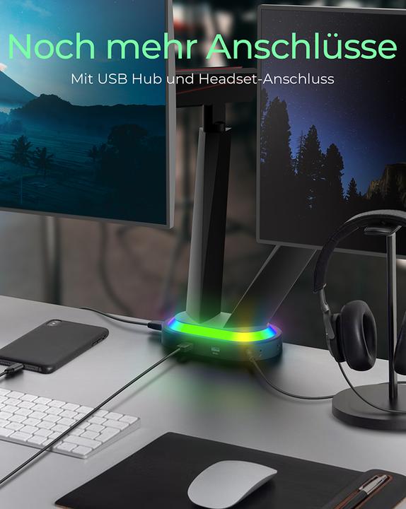 Produktbild Icy Box IB-MSG304BL-T (Tisch, 32", 16 kg)