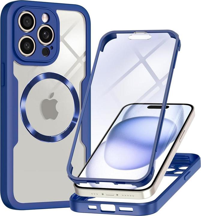 Image du produit Techsuit - ColorVerse 360 MagSafe Series + Screen Protector - iPhone 14 Pro Max - Blue (Apple iPhone 14 Pro Max)