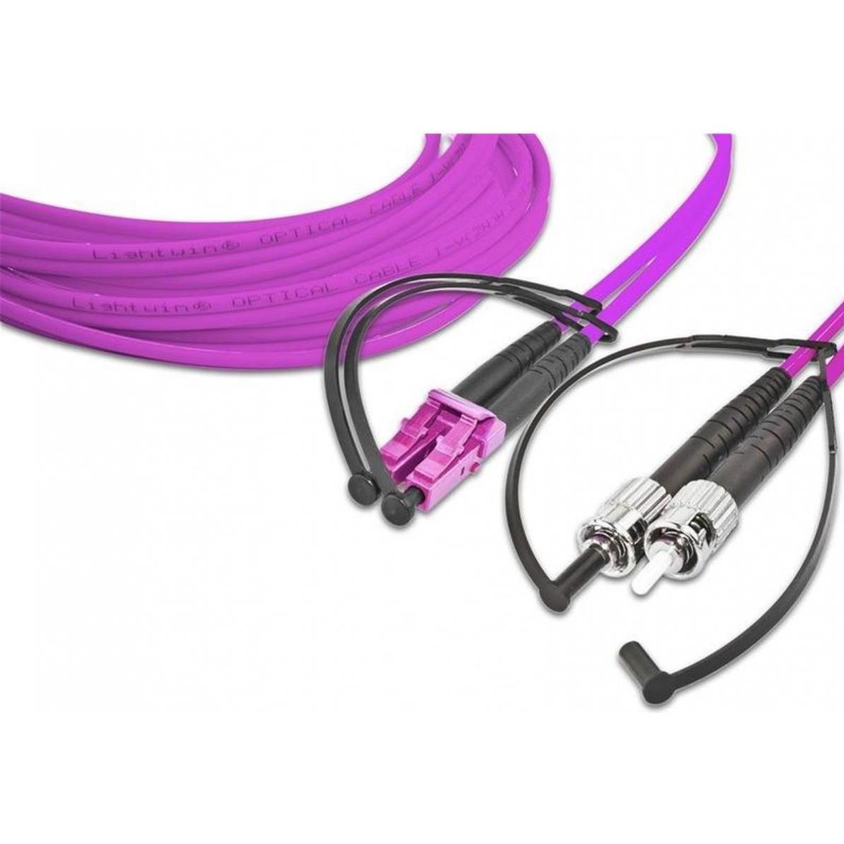 Lightwin Patchkabel,Multimode LC-ST 2m OM4 (CAT7, 2 m), Netzwerkkabel
