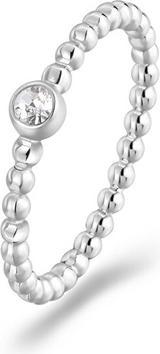 Sagapo S'AgapÃµ - Minimalist steel ring with For Love SFV46 crystal - Circuit: 52 mm