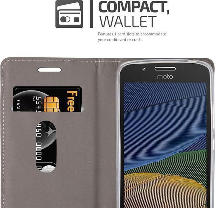 Produktbild Cadorabo Book Jeans Optik Cover (Motorola Moto G5 Plus)
