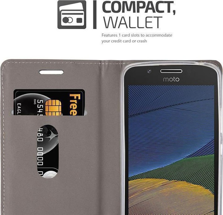 Image du produit Cadorabo Couverture look jeans Book (Motorola Moto G5 Plus)