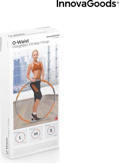 Produktbild InnovaGoods Verstellbarer Hula-Hoop-Reifen - Schaumstoff (75 cm, 1000 g)