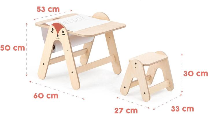 Produktbild MamaToyz Kindersitzgruppe Aktivitäten Tisch & Schreibtafel: Fuchs (Kindersitzgruppe)