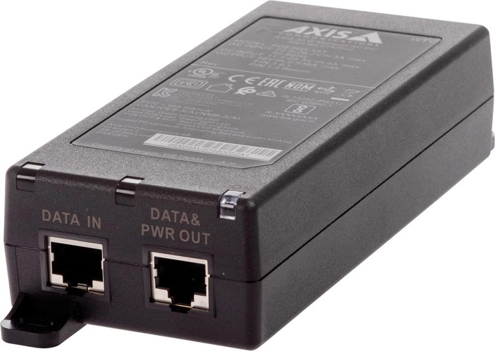 Actual product image Axis PoE+ Injector 30 W Midspan AC/DC 24 V AC and 10-28 V DC (802.3at (PoE+), 802.3af (PoE), 30 W)
