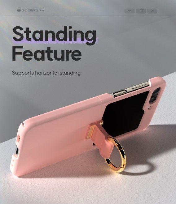 Actual product image Goospery Gold Ring Case Series Cover (Samsung Galaxy Z Flip6, Samsung Galaxy Z Flip7 FE)