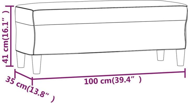 Image du produit vidaXL Bank (100 cm)