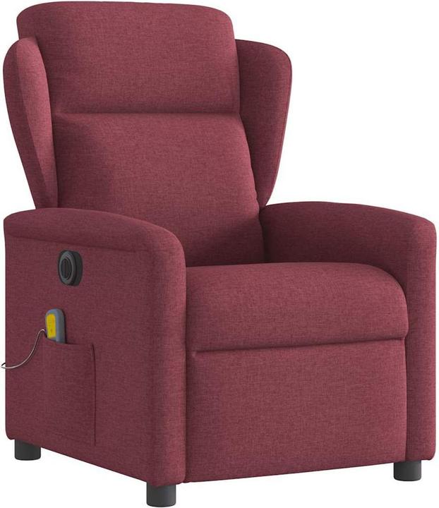 Produktbild VidaXL Massagesessel Elektrisch Weinrot Stoff