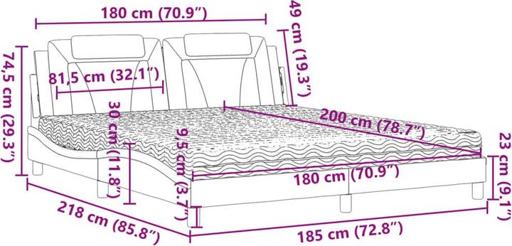Image du produit vidaXL Kace (180 x 200 cm)