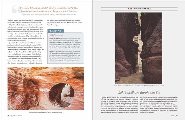 Produktbild National Geographic Die legendärsten Reiseziele der Welt (Deutsch, Karin Weidlich, 2018)