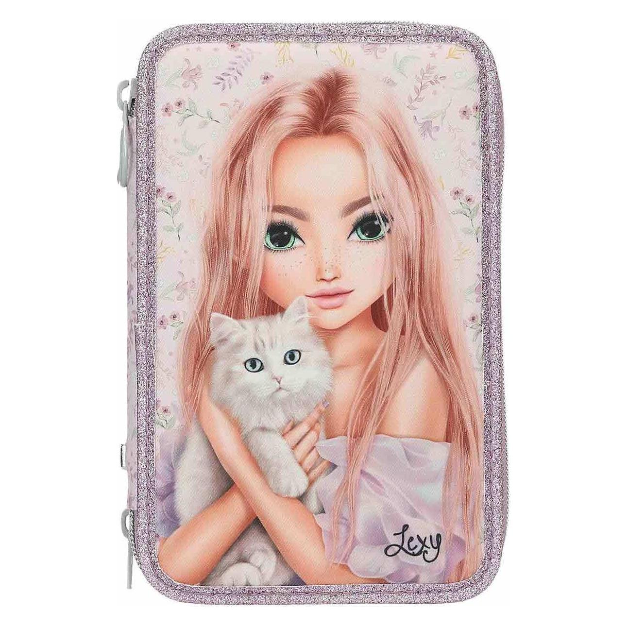 Depesche, Potloodetuis, TOPModel 3-Fach Federtasche Blooming Kitty
