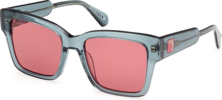 Actual product image Max&Co. Squared Acetate Sunglasses Green Bordeaux