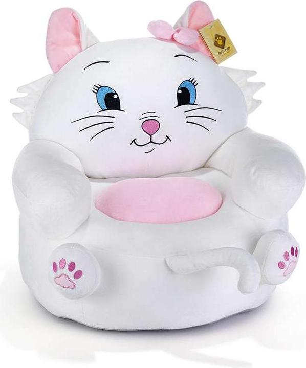 Image du produit Plush & Company Petit fauteuil Chat blanc