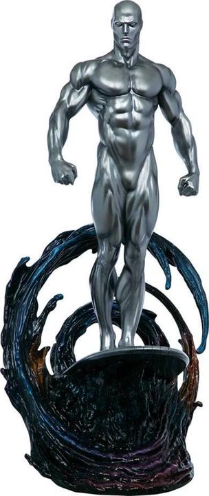 Actual product image Sideshow Marvel statuette Silver Surfer 65 cm