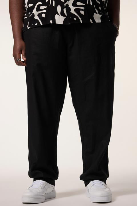 Actual product image Sthuge linen blend slip-on trousers, elasticated waist, up to 8 XL (L)