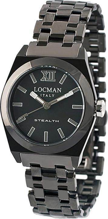 Immagine prodotto Locman Orologio da donna Stealth in acciaio inossidabile nero Ref. 0204 (Orologio da polso analogico, 33 mm)