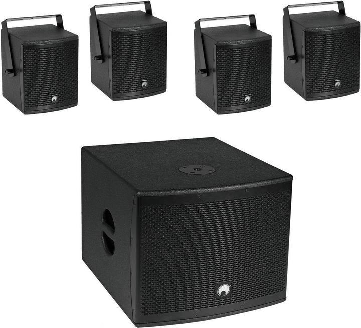 Omnitronic Molly-12A+Molly-6 Aktives PA-Lautsprecher-Set inkl. Subwoofer, Bluetooth (Aktiv)