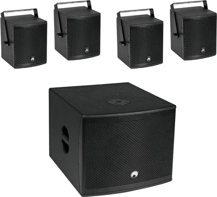 Omnitronic Molly-12A+Molly-6 Active PA Speaker Set incl. Subwoofer, Bluetooth (Active)