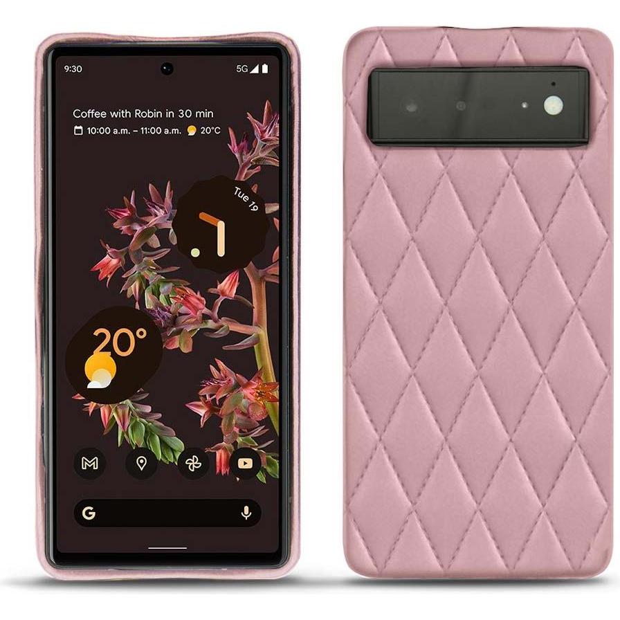 Noreve Lederschutzhülle (Google Pixel 6), Smartphone Hülle, Rosa