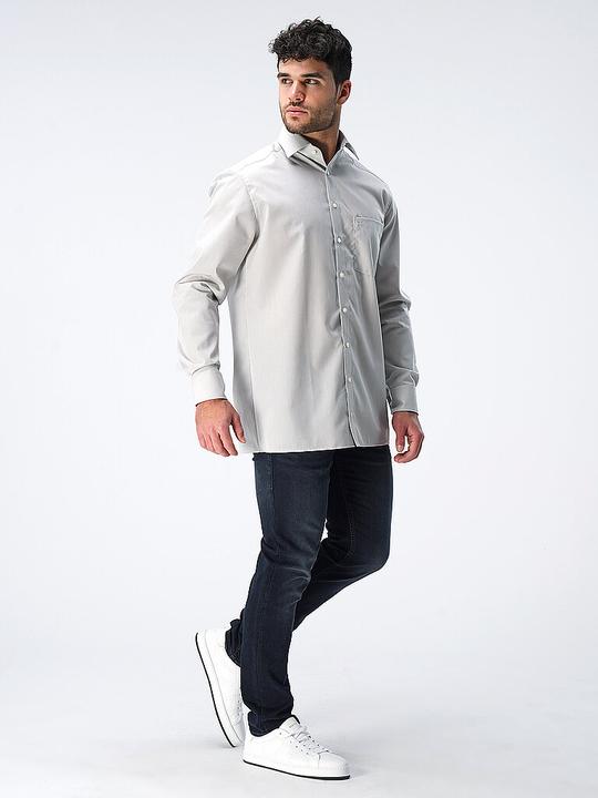 Produktbild Olymp Hemd Luxor grau/ New Kent 1/1 arm Chambray Gr.46 (46)