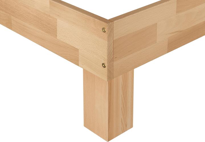 Actual product image Erst-Holz Modern super King bed 180x220 lacquered Beech without rigid slats 60.80-18-220oR (180 x 220 cm)