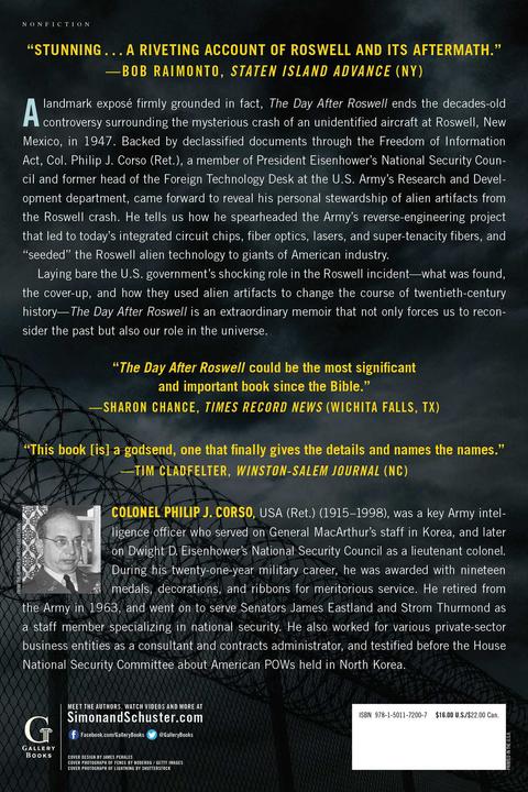 Produktbild The Day After Roswell (Englisch, Philip Corso, William J. Birnes, 2017)