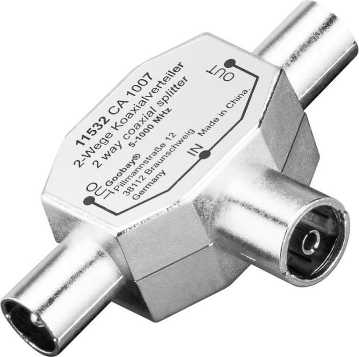 Actual product image Value Coaxial T-adapter (Antenna cable)