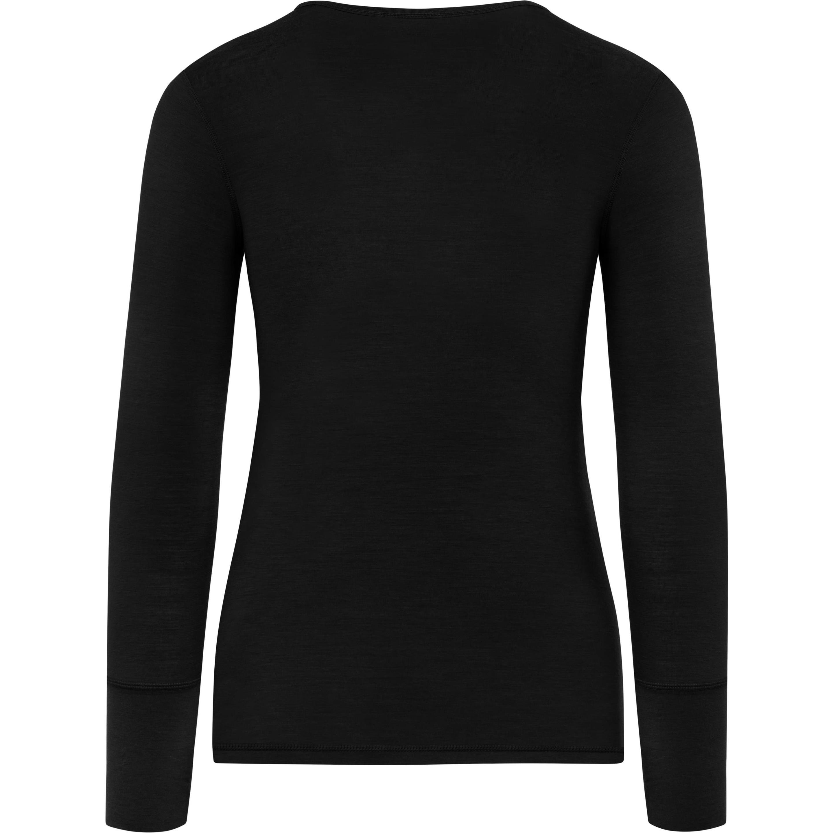 Thumbnail - Normani, Damen, Funktionsshirt, Merino Umstands-Langarm-Shirt „Cambria“ - 8767 (XXL), Schwarz, XXL