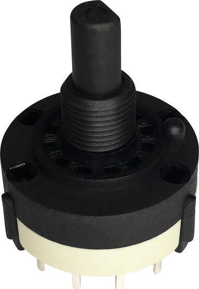 Actual product image RND Components Rotary step switch, poles %3D 4, positions %3D 3, 30°, panel mounting