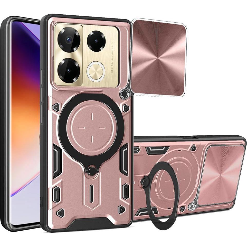 Techsuit - CamGuard Pro - Infinix Note 40 Pro+ - Rose Gold (Infinix Hot 40i), Cover smartphone, Rosa