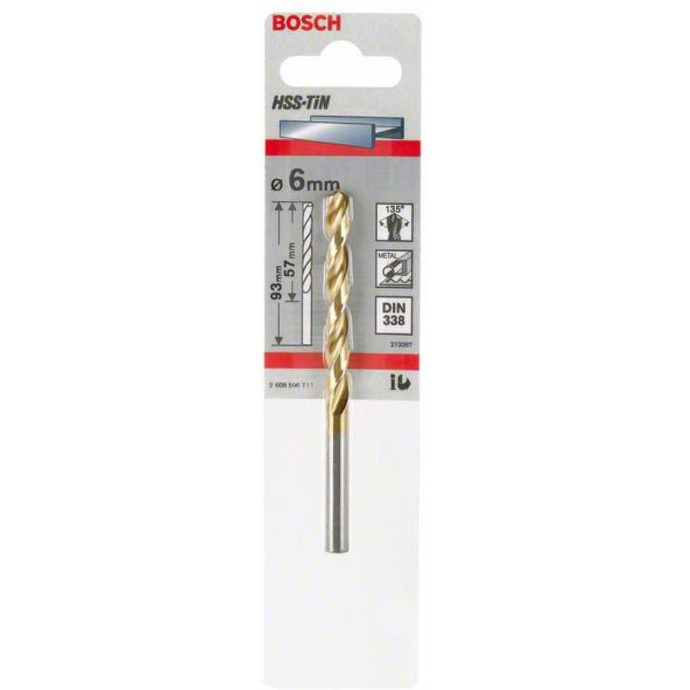 Thumbnail - Bosch Professional Zubehör, Bohrereinsatz, Metallbohrer HSS-TiN, DIN 338, 7,5 x 69 x 109 mm (7.5 mm)