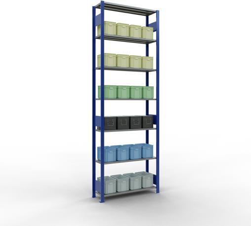 Actual product image Schulte Lagertechnik MULTIplus85 basic racking system with length ledgers