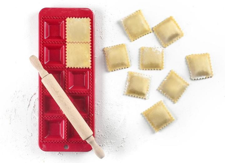 Image du produit Ibili Moule à raviolis + rouleau carré 30 x 12 cm Idéal pour les raviolis faits maison