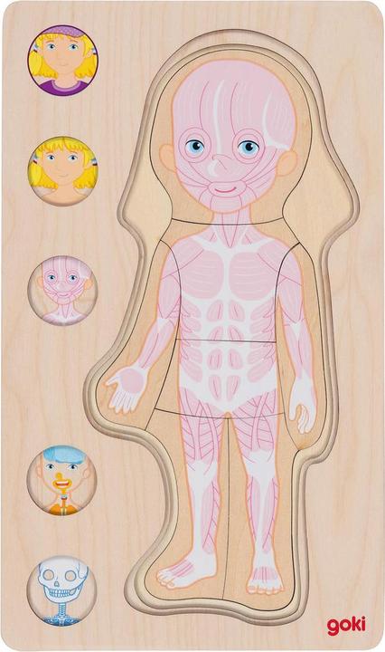 Produktbild Goki Schichtenpuzzle Mädchen (29 Teile)