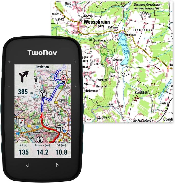 Actual product image TwoNav Outdoor GPS with 3.2-Inch Screen for Cycling, Trekking, and Hiking Navigation (3.20")