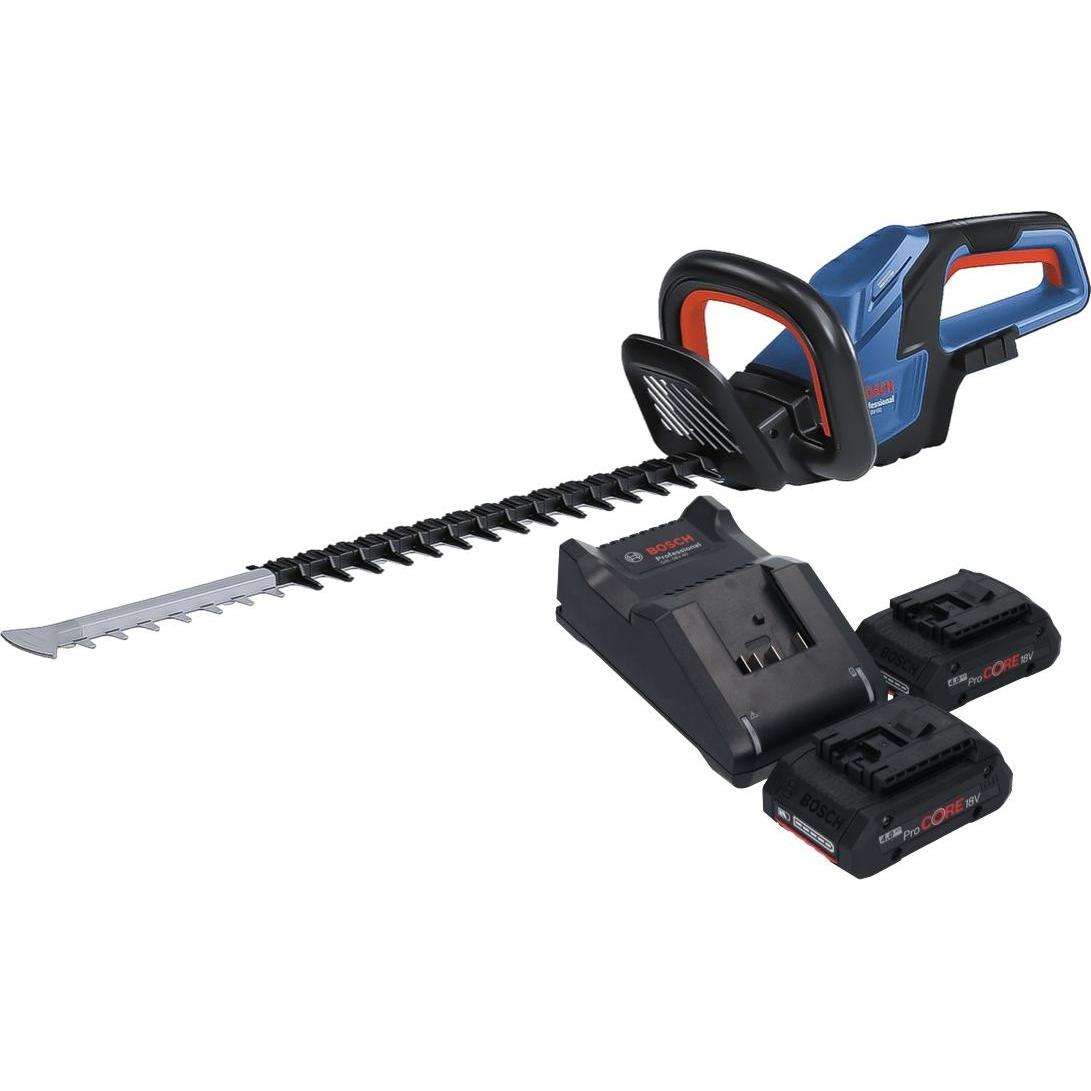 Thumbnail - Bosch Professional, Heckenschere, Bosch GHE 18V-60 Professional Akku Heckenschere 18 V 60 cm Brushless + 2x ProCORE Akku...