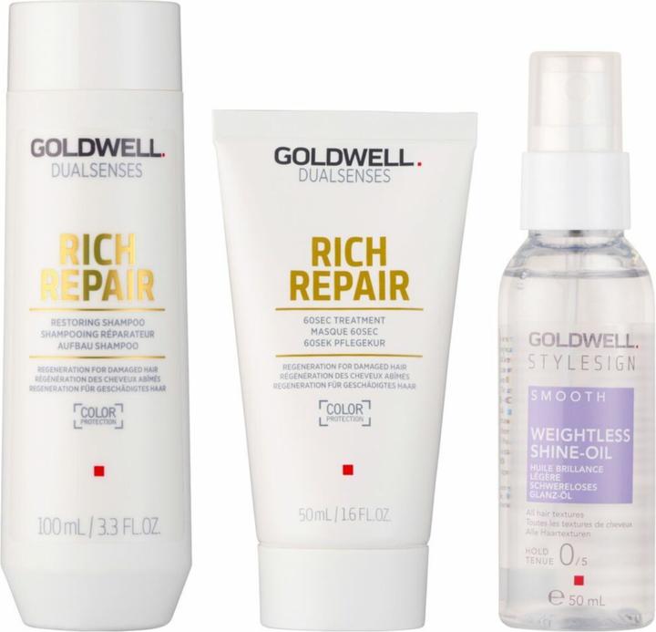 Image du produit Goldwell Dualsenses Rich Repair Travel Set (Kit de soins capillaires)