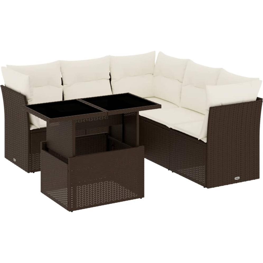 VidaXL, Gartenlounge, 10-tlg. Garten-Lounge-Set mit Kissen