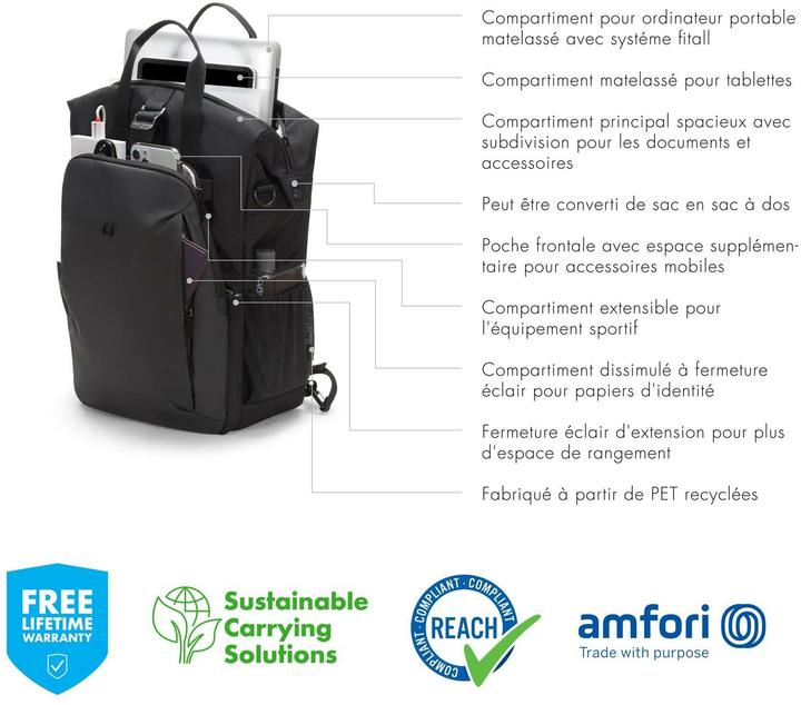 Produktbild Dicota Backpack Eco Dual GO for Microsoft Surfa (22 l)