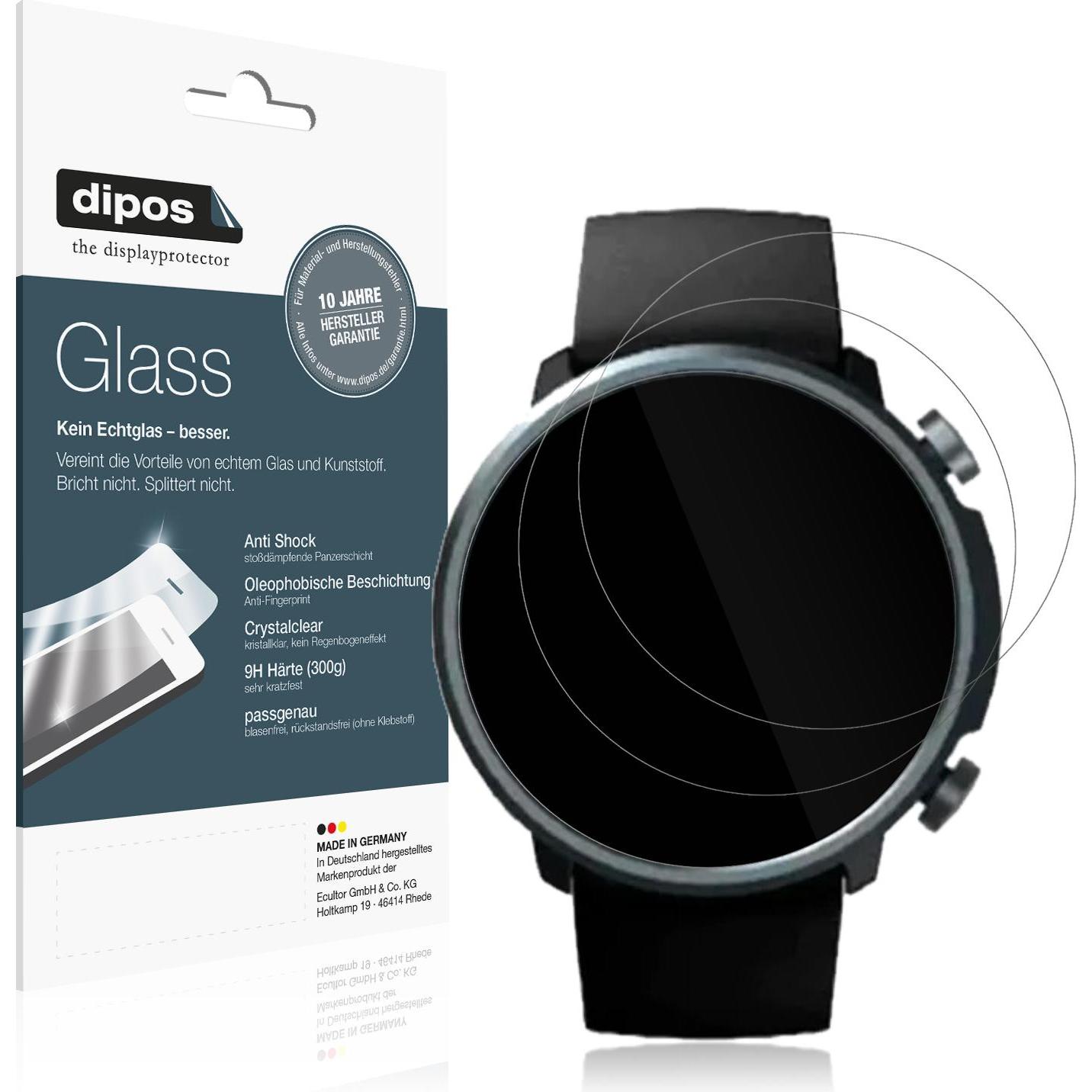 Dipos Displayschutz Anti-Shock, Smartwatch Schutzfolie, Transparent