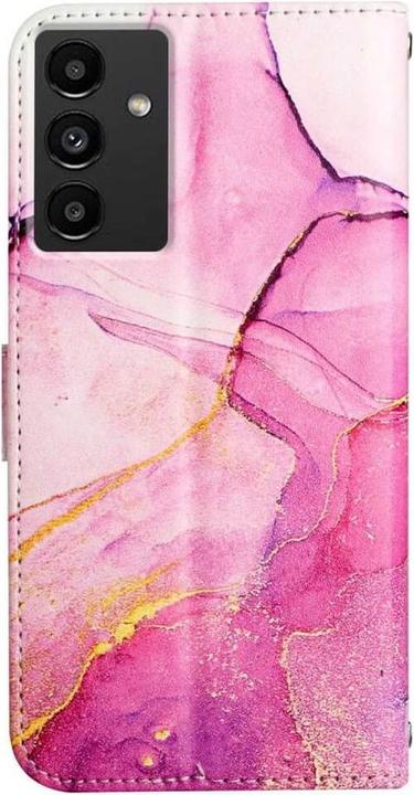 Actual product image Cover-Discount Galaxy A54 - Leather Case pink Marble (Samsung Galaxy A54 5G)