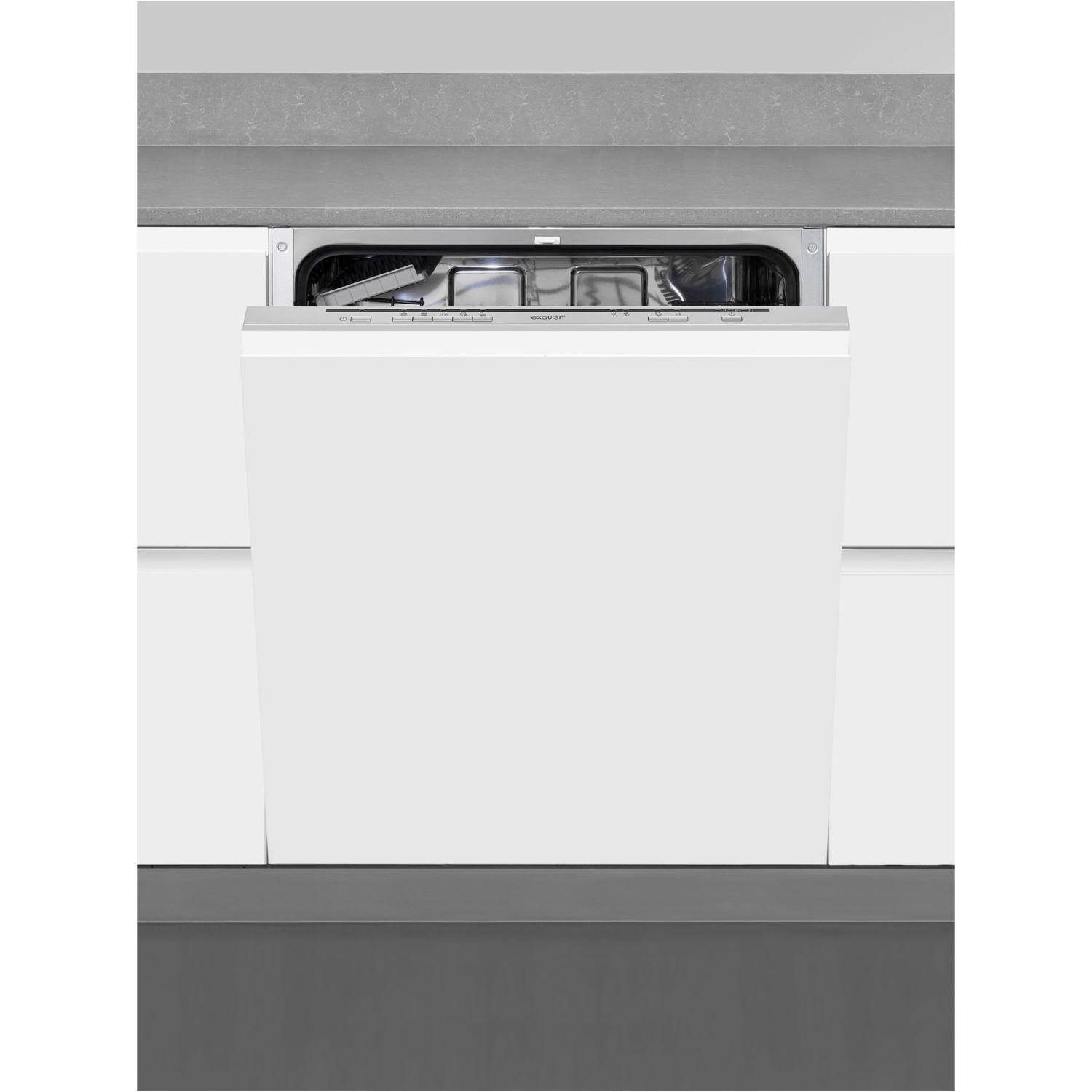 Exquisit EGSP 1012-E-030E silber, Geschirrspüler Einbau, Silber