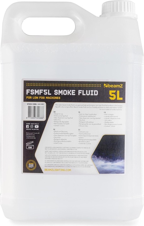 Immagine prodotto BeamZ Fluido per nebbia FSMF5L Low Fog (Liquido nebulizzato)