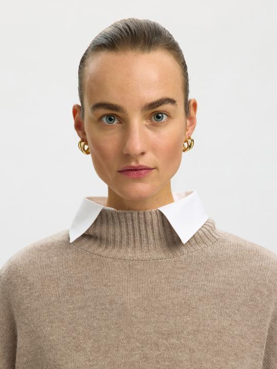 Produktbild Selected Slfcille Ls Knit Lano High Neck Noos (M)