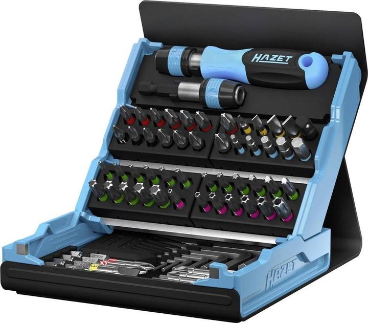 Produktbild HAZET SmartCase Bit Satz 2200SC-1 ∙ Sechskant6,3 (1/4 Zoll) ∙ Schlitz Profil, Kreuzschlitz Profil P… (Innensechskant, Innensechsrund TX, Kreuz Phillips PH, Kreuz Pozidriv PZ, Schraubschlitz)