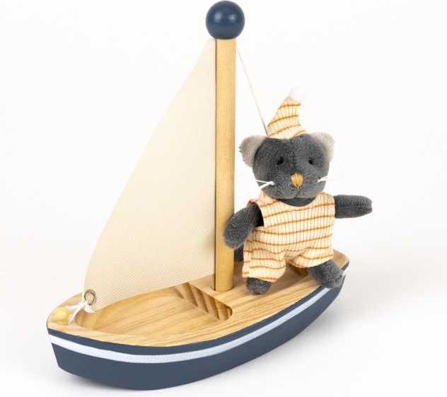 Egmont Katze Malo in einem Boot