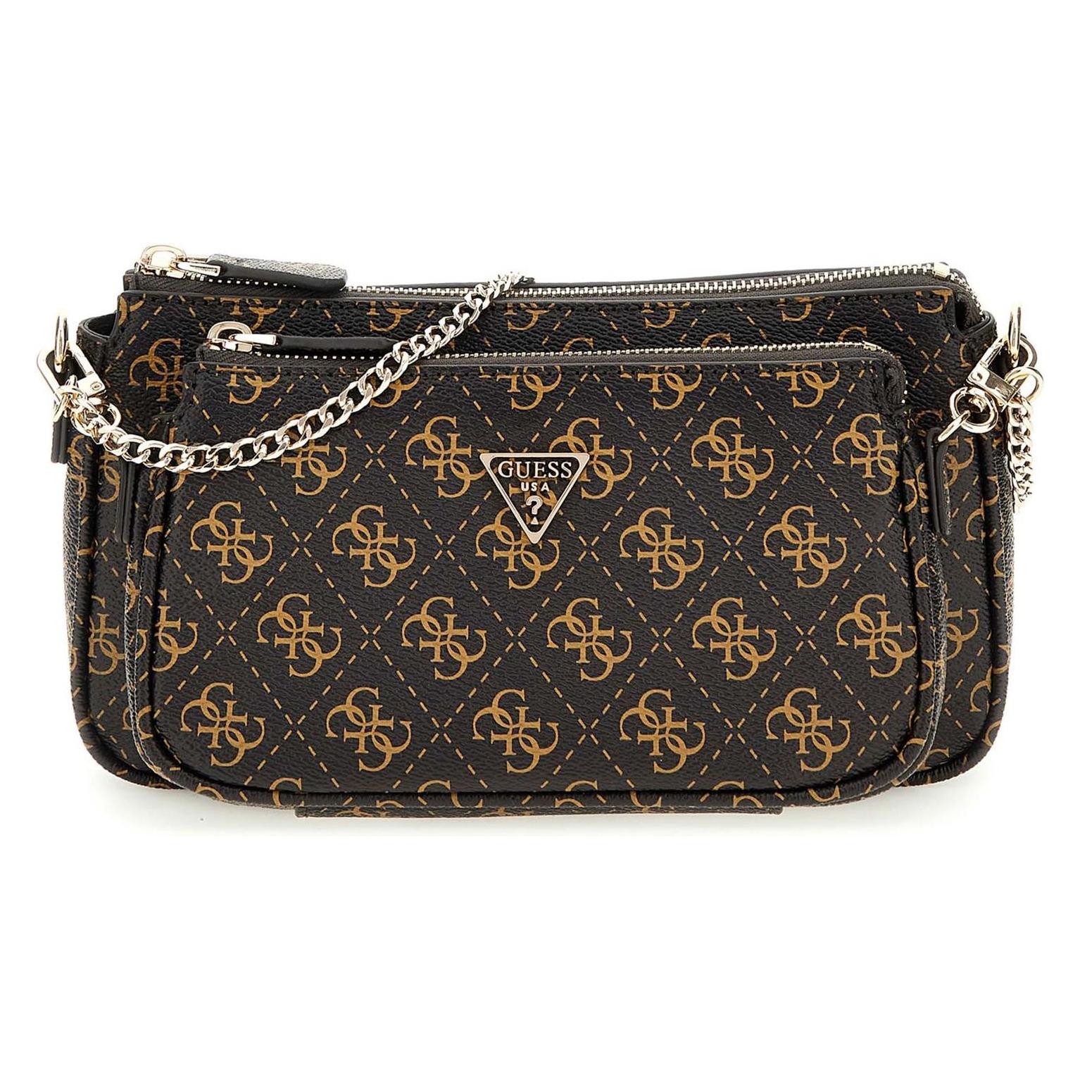 Guess, Damen, Handtasche, Noelle Ii Double Pouch Crossbody Bag