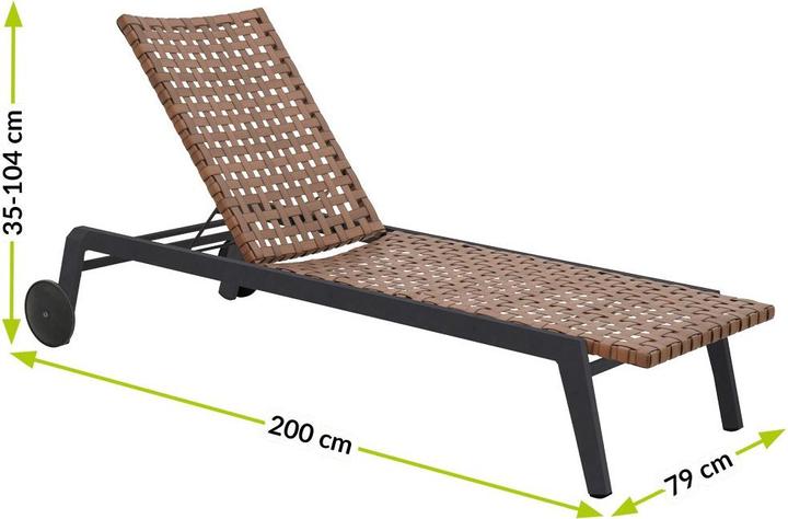 Actual product image Mirpol Sun Lounger TEXAS (200 cm)